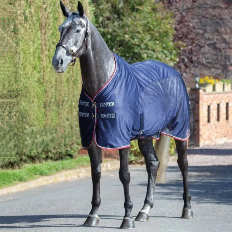 Shires Tempest Original Fleece/Mesh Cooler Rug - Navy 